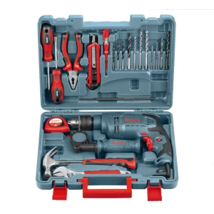 Kit de taladro percutor de 23 piezas – 650 W – 13 mm